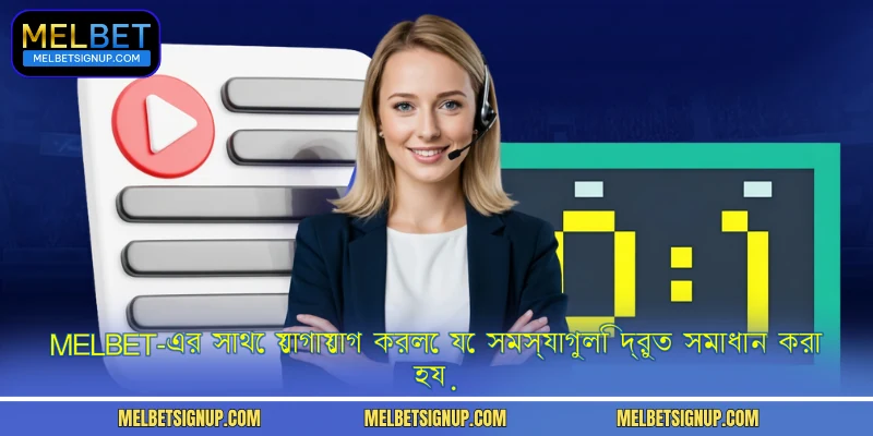 MelBet-এর সাথে যোগাযোগ করলে যে সমস্যাগুলি দ্রুত সমাধান করা হয়