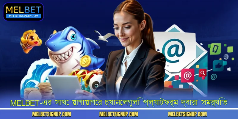 MelBet-এর সাথে যোগাযোগের চ্যানেলগুলি প্ল্যাটফর্ম দ্বারা সমর্থিত