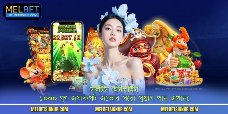 স্লটস অনলাইন - ১০০০ গুণ জ্যাকপট জেতার সেরা সুযোগ পান এখানে